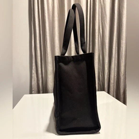 Marc Jacobs Black Canvas Tote with White Logo Text - Picture 7 of 9
